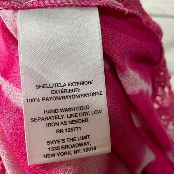 NWT Skye’s The Limit Boho Tie Dye Lace Insert Top - Picture 7 of 9